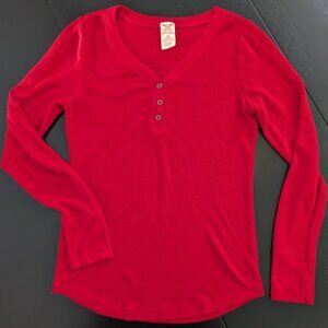 Faded Glory Red Thermal Top